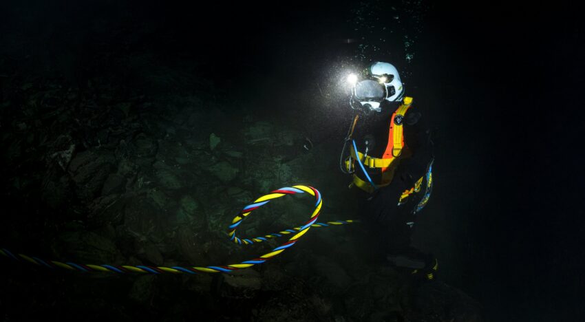 TUF International IMCA-certified diver performing offshore infrastructure maintenance and repair